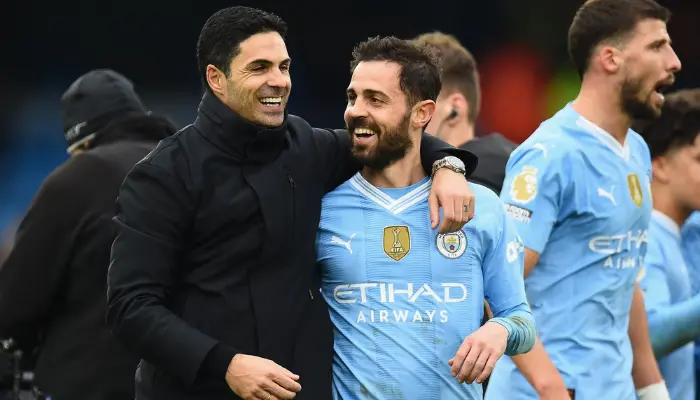 Bernardo Silva Mikel Arteta