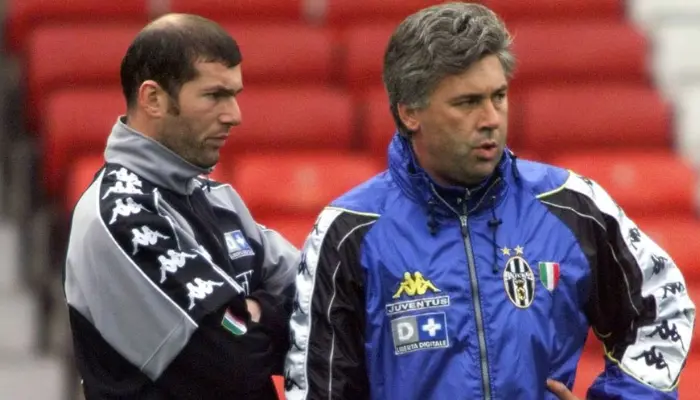 HLV Ancelotti từng dẫn dắt Zidane tại Juventus