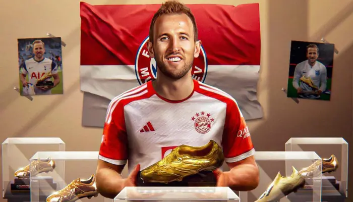 Harry Kane đoạt danh hiệu Chiếc giày vàng châu Âu 20232024