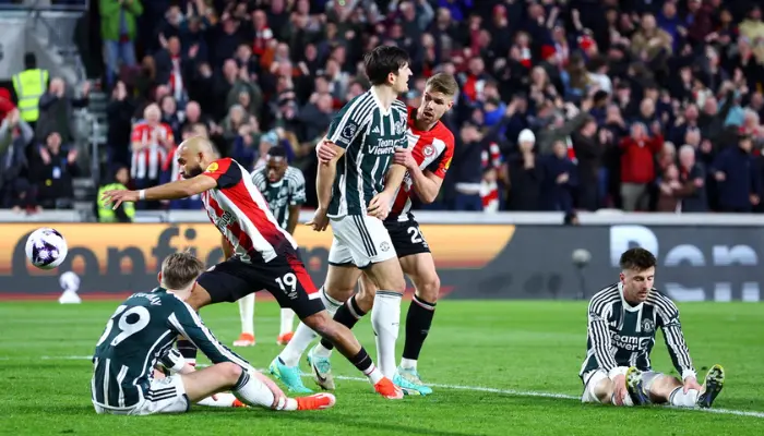 MU cầm hòa Brentford 1-1 trong trận đấu Premier League cuối tuần qua