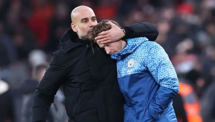 Pep Guardiola Kevin de Bruyne 1