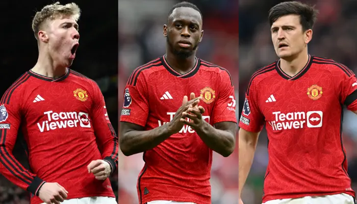 Rasmus Hojlund, Wan-Bissaka, Harry Maguire