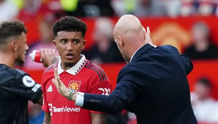 Sancho bị đuổi khỏi Man Utd sau mâu thuẫn với HLV Ten Hag