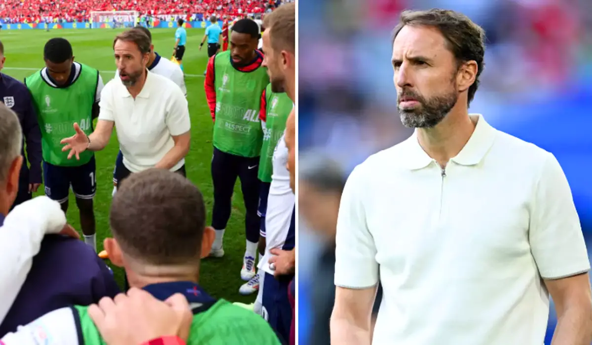 Gareth Southgate và các cầu thủ tuyển Anh.