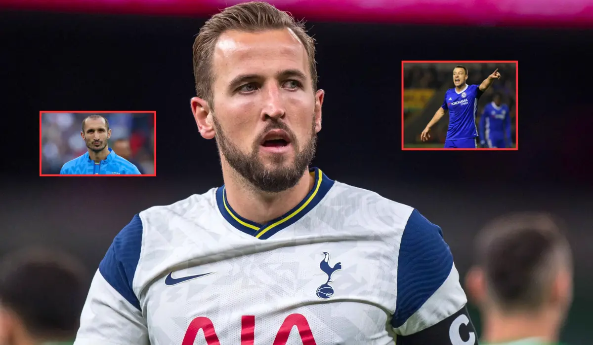 Harry Kane nhìn xa xăm. 