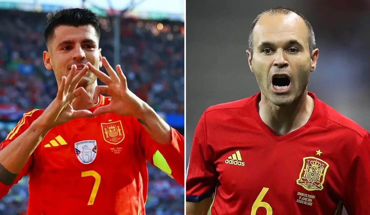 Morata xúc động gửi lời cảm ơn sâu sắc đến Andres Iniesta