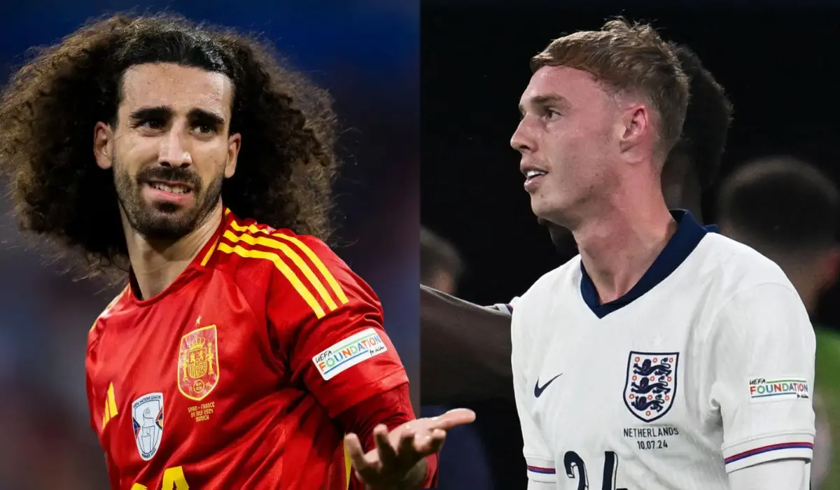 Cucurella 'gây hiềm khích' với Cole Palmer trước trận chung kết Euro 2024