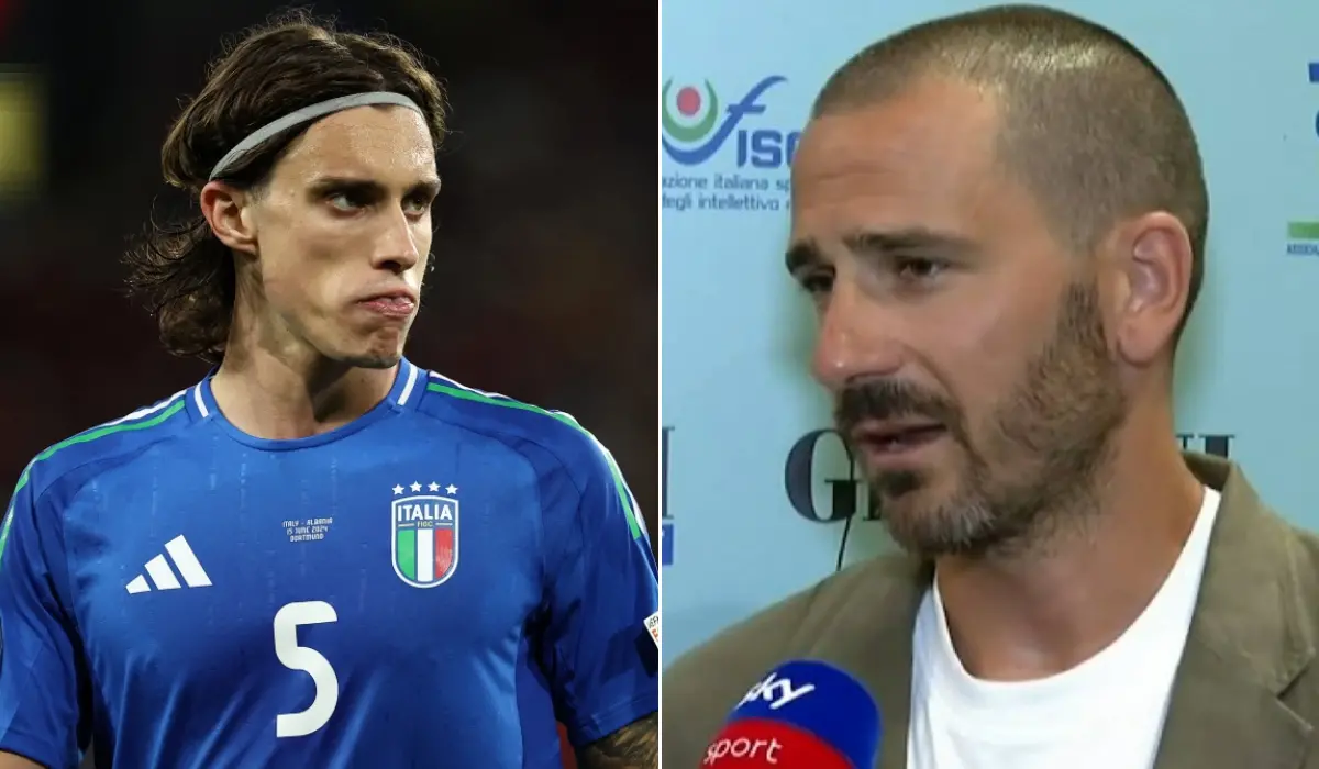 Bonucci khẳng định Calafiori là hình mẫu của ĐT Ý trong tương lai.