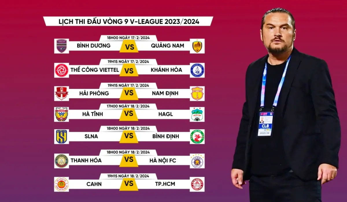 Tâm điểm vòng 9 V.League 2023/24: Chảo lửa Lạch Tray bùng nổ, 'ngựa ô' Thanh Hóa tổn thất lực lượng