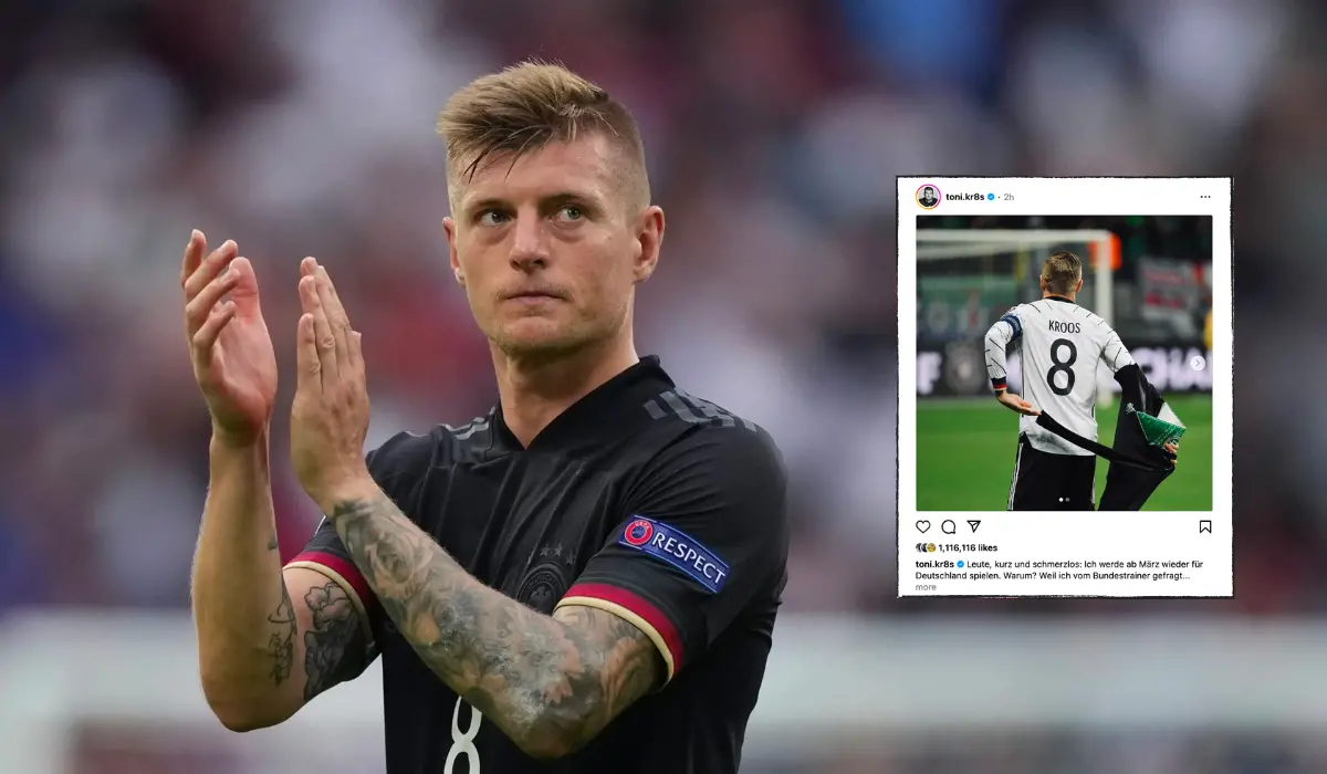 CHÍNH THỨC: Tiền vệ Toni Kroos xác nhận trở lại ĐT Đức