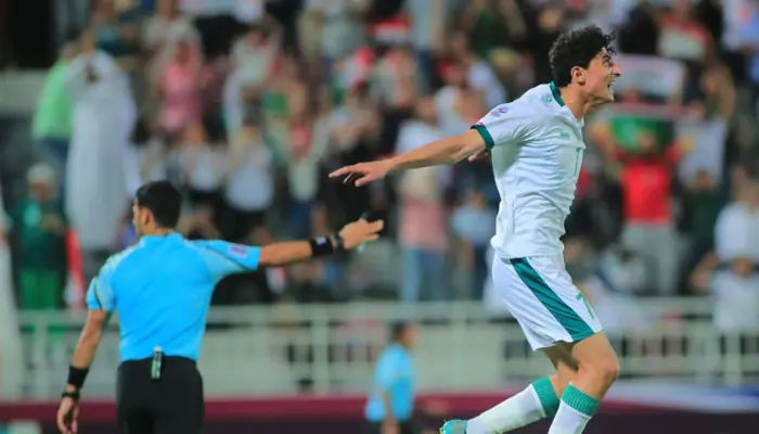 Zaid Tahseen gỡ hòa 1-1 cho U23 Iraq