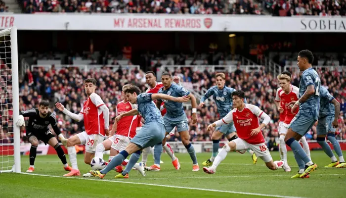 Arsenal 0-2 Aston Villa