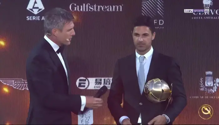 Arteta Globe Soccer Award