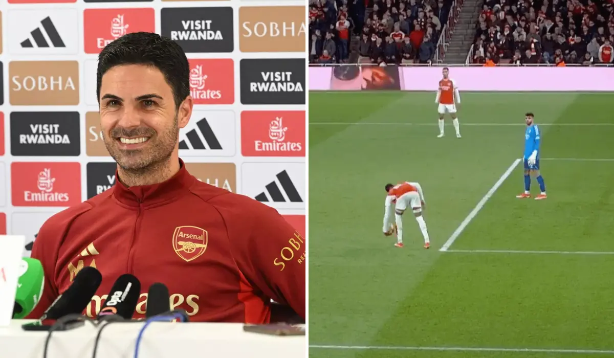 Arteta đáp trả 'cực ngầu' cáo buộc của Tuchel về sự cố chạm tay của Gabriel