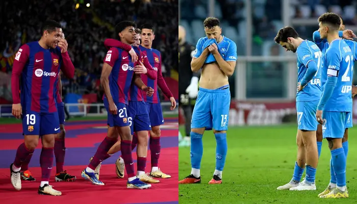 Barcelona và Napoli đang trải qua 2 trạng thái phong độ trái ngược nhau.