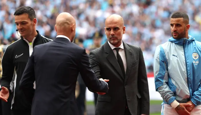 Ten Hag là HLV đầu tiên đánh bại Man City của Pep ở chung kết trong nước Anh.