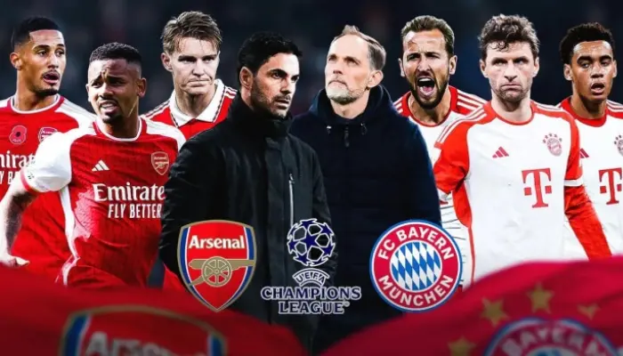 Bayern đấu Arsenal