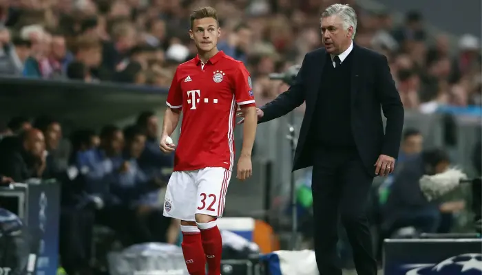 Kimmich từng có 2 mùa giải làm việc cùng Ancelotti.