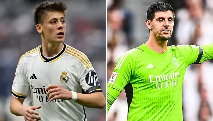 Arda Guler và Courtois xuất phát ngay từ đầu.