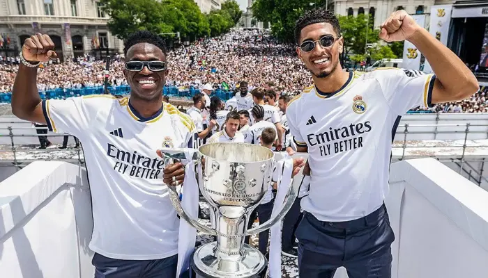 Vinicius và Bellingham đang có mùa giải quá ấn tượng trong máu áo Real Madrid.