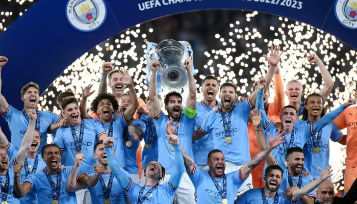 Man City từng thu về gần 135 triệu euro khi vô địch Champions League 2022/2023.