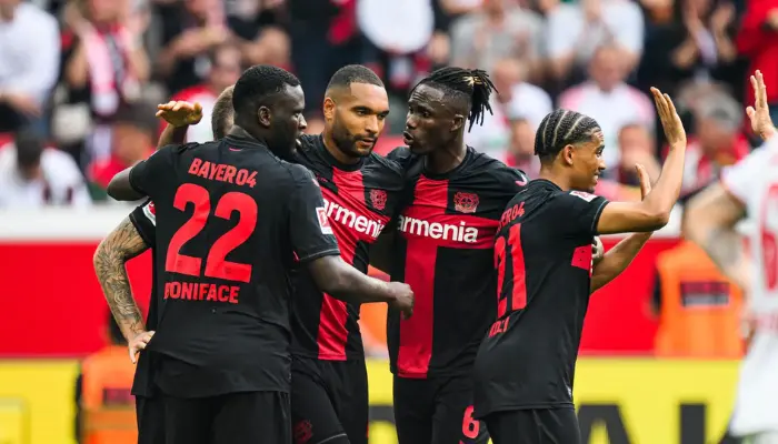 Boniface và Andrich giúp Leverkusen vượt qua Augsburg với tỷ số 2-1.