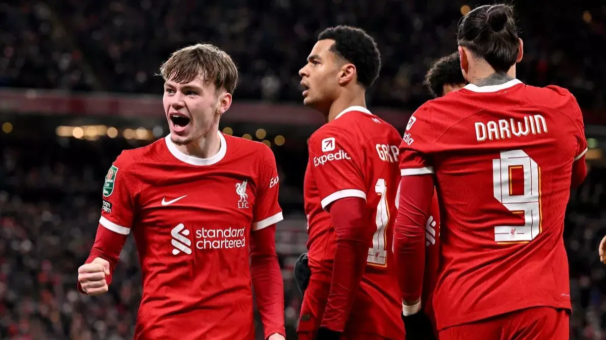 Bradley và tập thể Liverpool