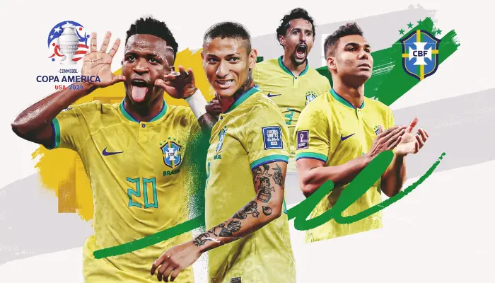 ĐTQG Brazil tham dự Copa America 2024.