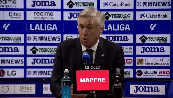 HLV Ancelotti tỏ ra rất thận trọng với trận Derby Madrid vào tuần sau.