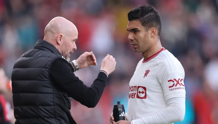 ten hag và casemiro