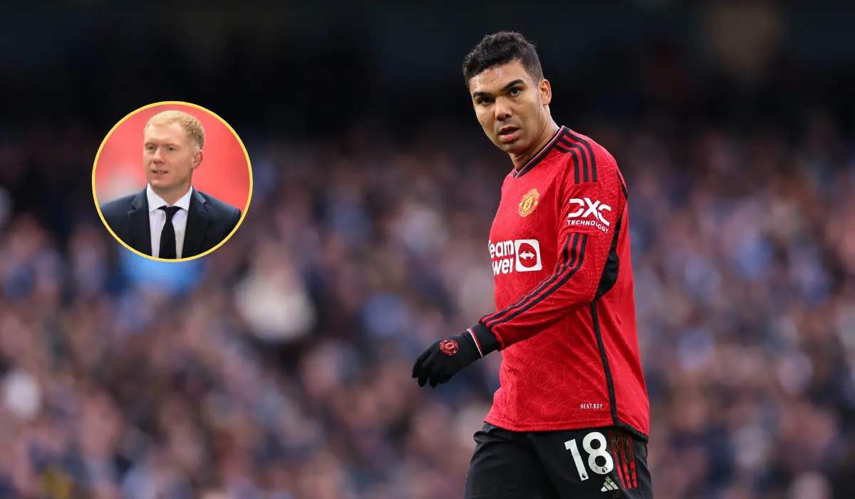 Scholes chửi Casemiro 'lên bờ xuống ruộng' sau sai lầm ở derby Manchester