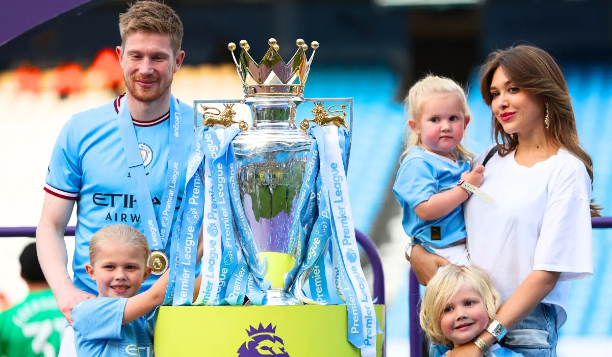 Kevin De Bruyne và gia đình.