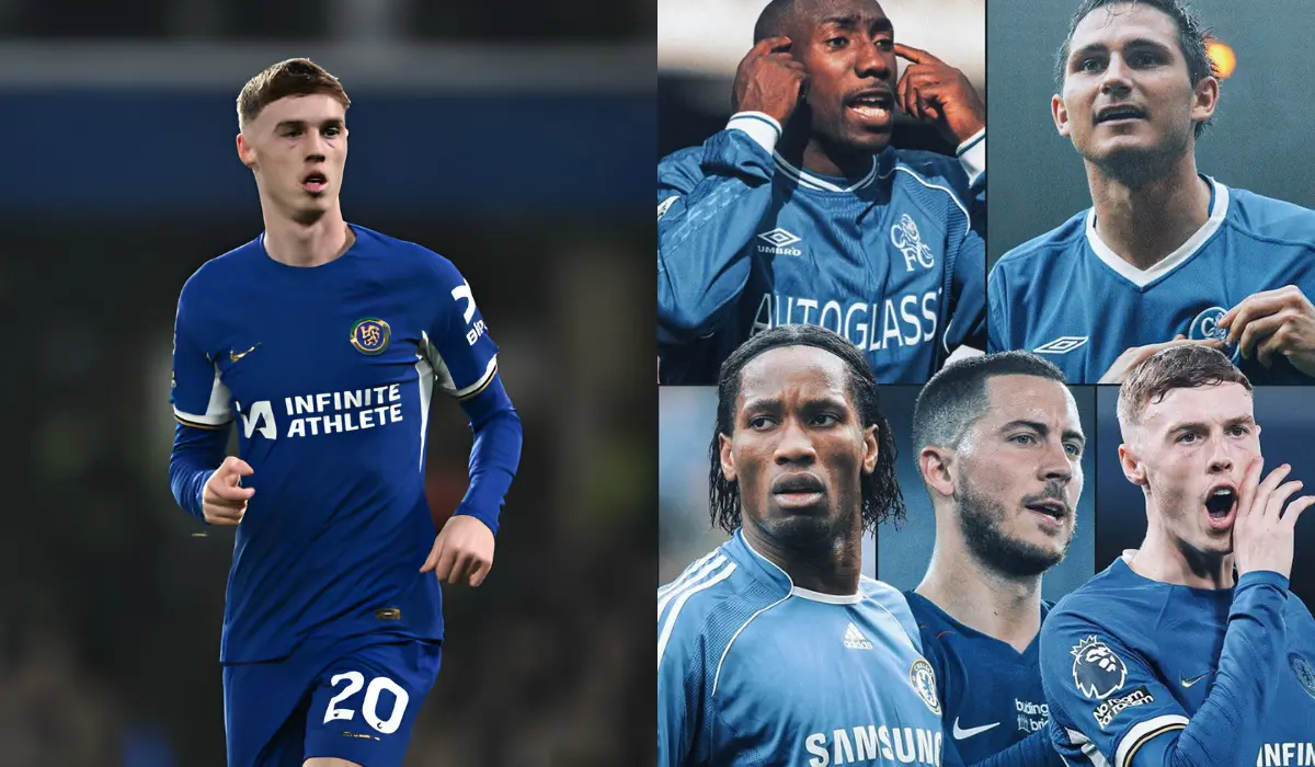 Cole Palmer vượt mặt Hazard, sánh ngang Drogba và Lampard