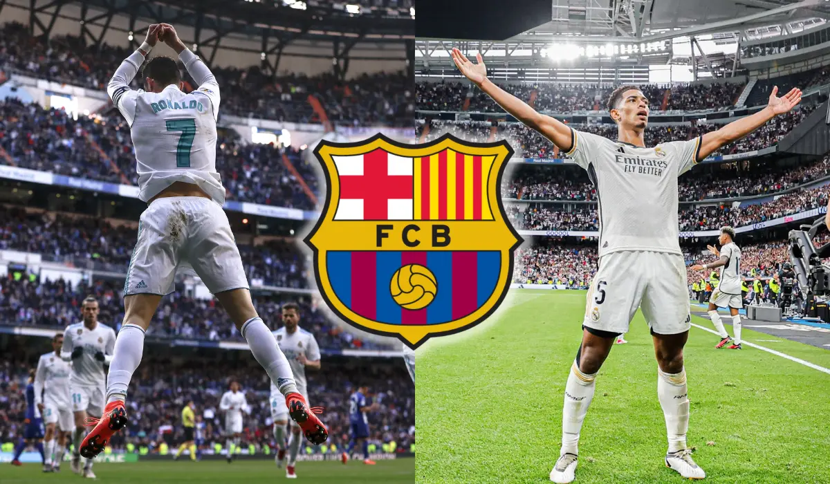 Tái hiện màn ăn mừng của Ronaldo và Bellingham, sao trẻ Barca gây tranh cãi