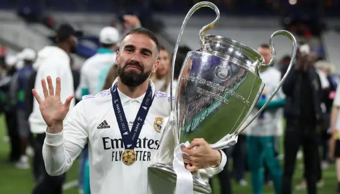 Carvajal chính là mảnh ghép không thể thiếu trong 5 chức vô địch Champions League danh giá của Real Madrid.