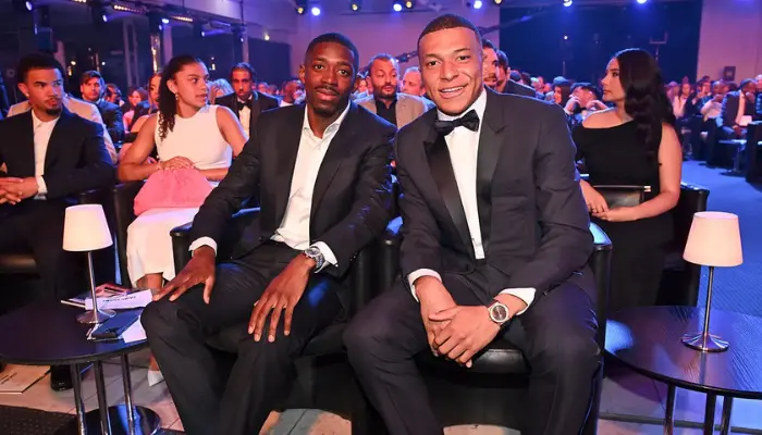 Mbappe và Dembele tại Cannes