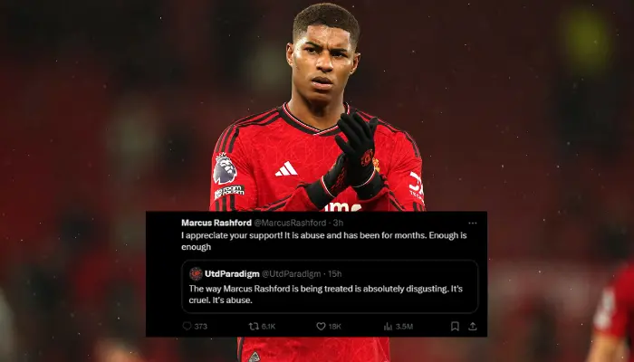 Rashford đáp trả NHM trên twitter.