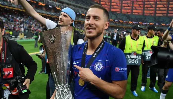 Hazard có sự nghiệp đầy thành công trong màu áo Chelsea.