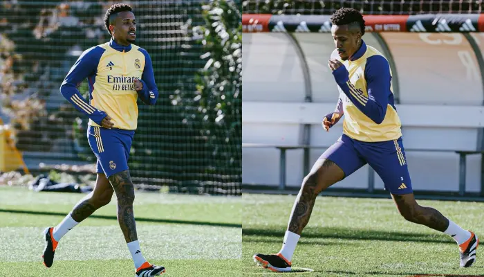 Eder Militao tập luyện