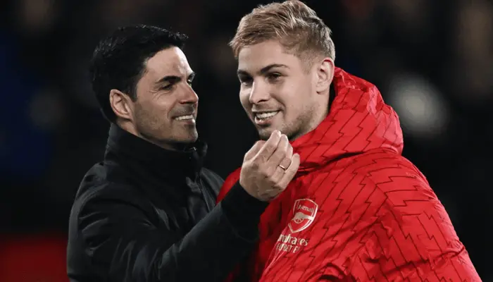 Mikel Arteta hết lời khen ngợi Smith Rowe sau trận đấu.