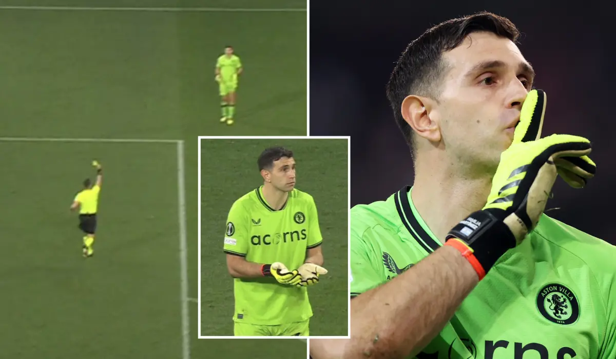 Vì sao Emiliano Martinez không bị đuổi khỏi sân dù nhận 2 thẻ vàng?