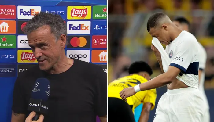 Enrique và Mbappe