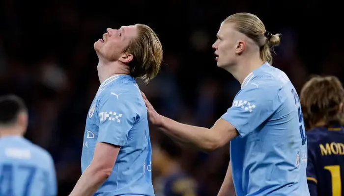 Pep Guardiola xác nhận De Bruyne và Haaland đã xin thay người.