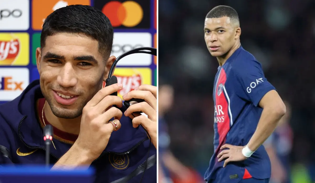 Hakimi tiết lộ tâm trạng của Mbappe trước trận lượt về với Barca