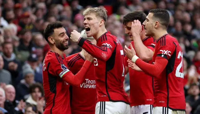 Hojlund và các đồng đội Man Utd