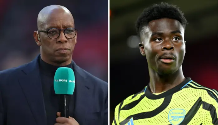 Huyền thoại Ian Wright và Bukayo Saka