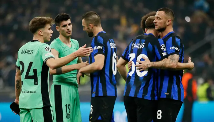 Atletico tỏ ra hoàn toàn bế tắc trước hàng phòng ngự kỷ luật của Inter.