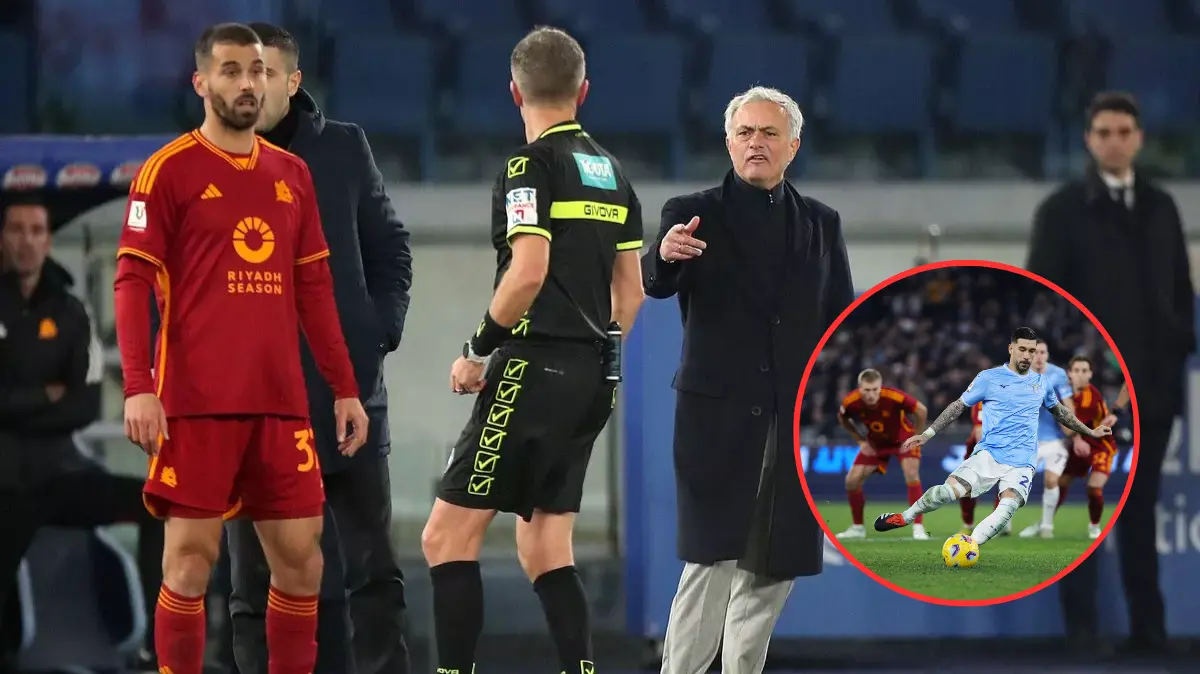 Jose Mourinho chỉ trích thậm tệ trọng tài sau thất bại trước Lazio trong trận derby thành Rome