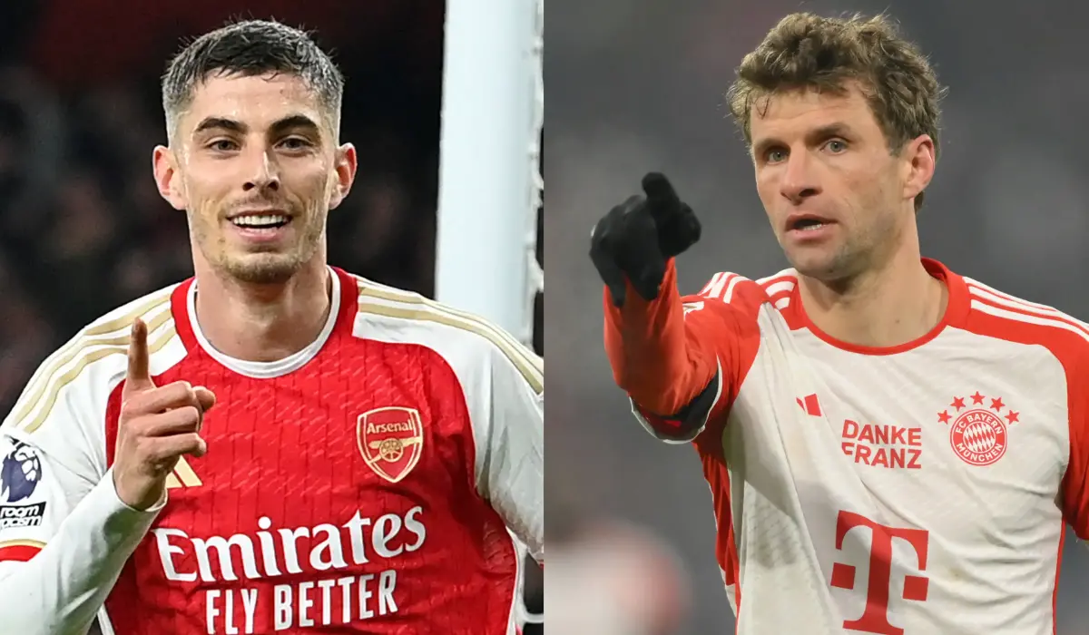 Thomas Muller gửi 'lời chào' đến Havertz cùng Arsenal