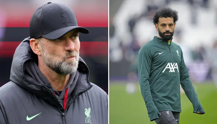 Klopp và học trò Salah